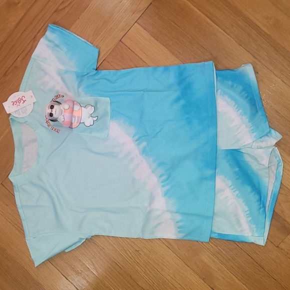 Living My Best Life Tie Dye Pajama Set With Squishy - Picture 2 of 6